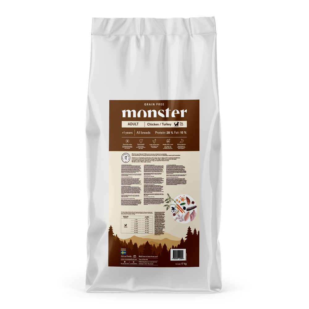 Monster Dog Grain Free Adult Chicken & Turkey