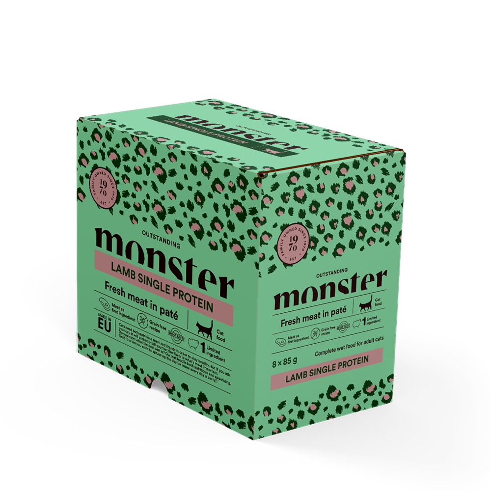 Monster Cat Pouches Adult Lamb 8x85 g