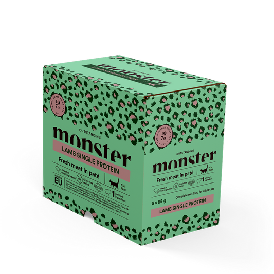 Monster Cat Pouches Adult Lamb 8x85 g