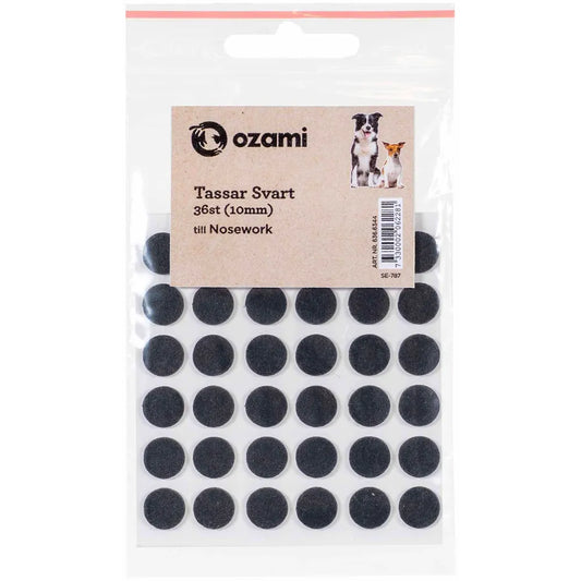 Ozami Nosework Tassar Svarta 36 pcs (10mm)