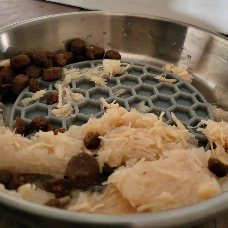 Ozami Kattskål Slowfeeder Grå 500 ml