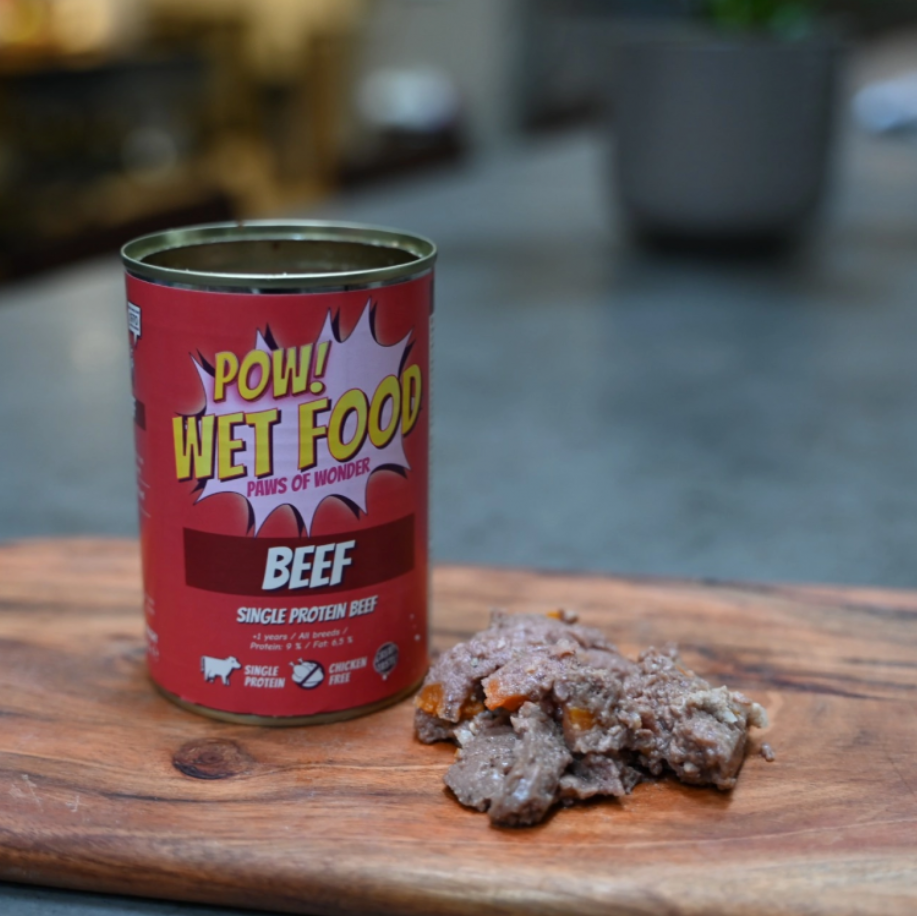  POW! Dog Adult Beef Can Blötmat 400 g