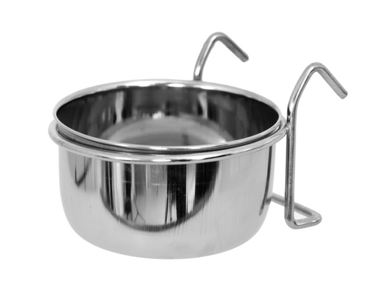 Foderkopp med Hållare Rostfri