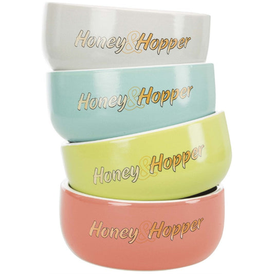 Trixie Honey & Hopper Keramikskål, 250 ml/ø 11 cm Blandade färger