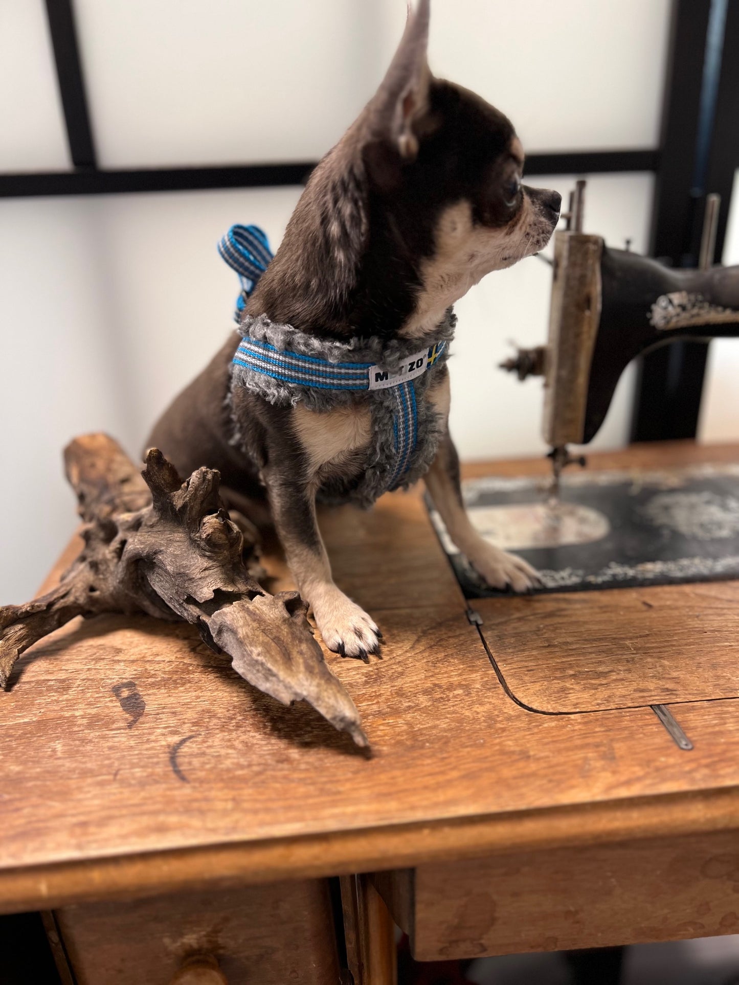 Metizo - MetizoEazy, Sele med knäppe &  foder av fårskinnsimitation, Lila M-L