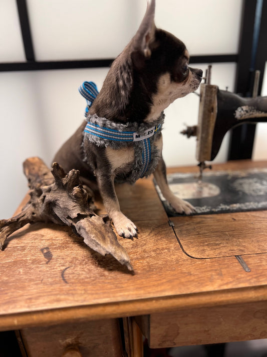 Metizo - MetizoEazy, Sele med knäppe &  foder av fårskinnsimitation, Lila M-L