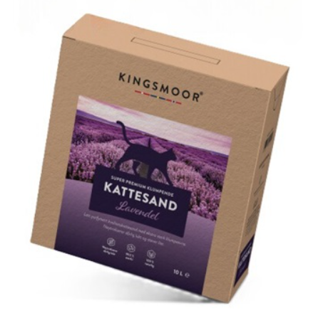 Kingsmoor Kattsand Lavendel 10 kg