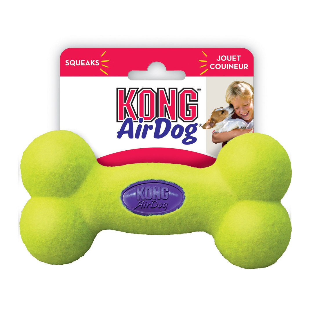 Kong AirDog Squeaker Bone Gul M