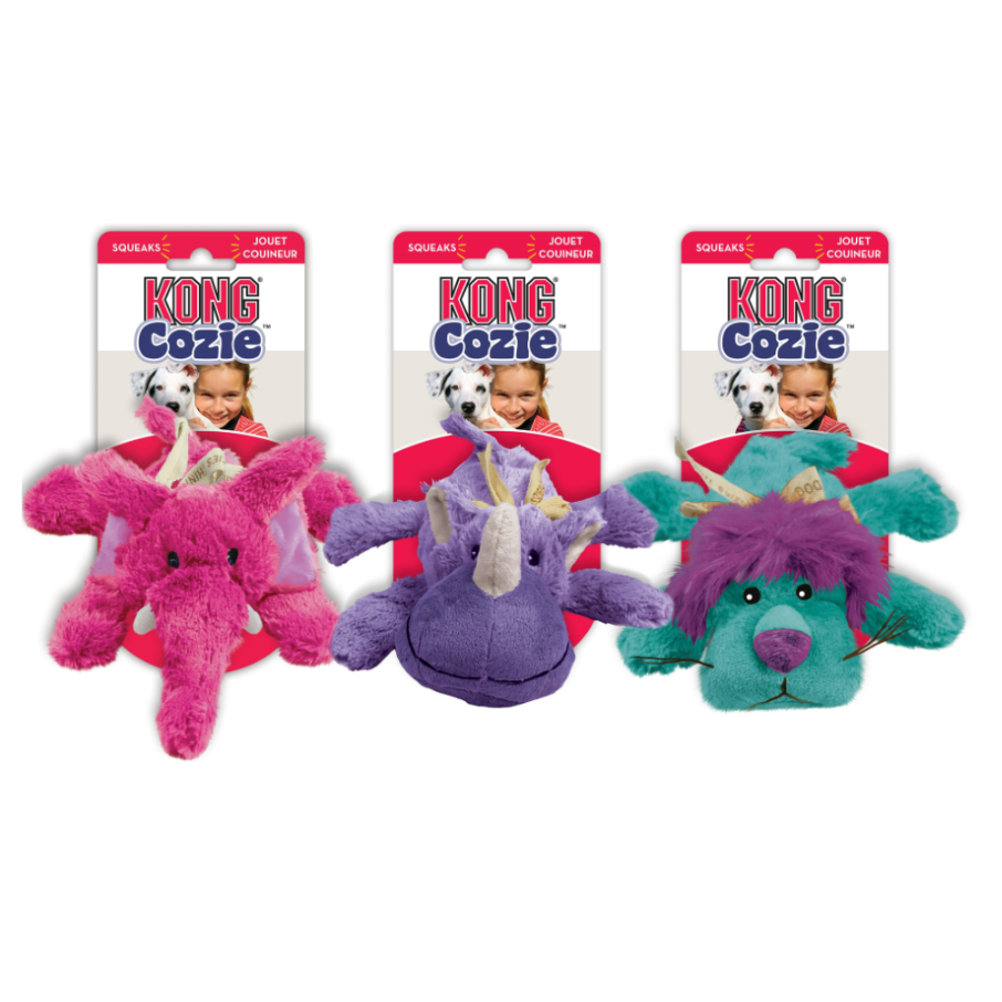 Kong Cozie Brights 22*13*8 cm MIX Säljs styckevis