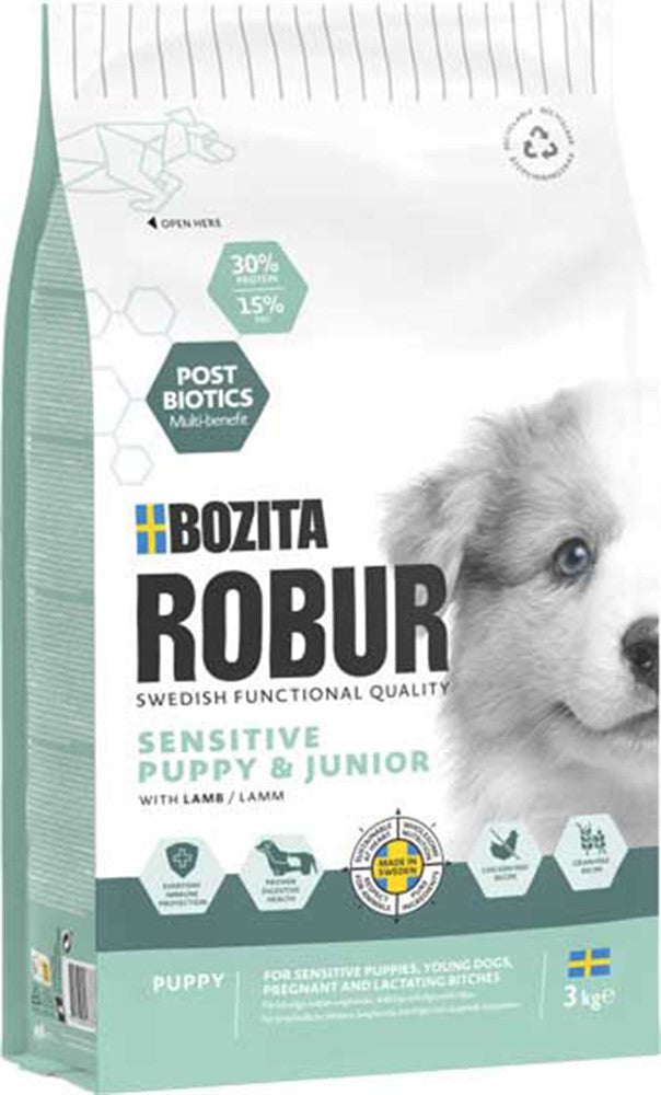 Bozita - Robur Sensitive Grain Free, Puppy & Junior Lamb