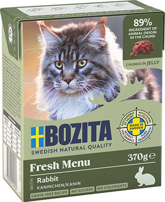 Bozita - Katt,Tetra Bitar i gelé Kanin 370 g