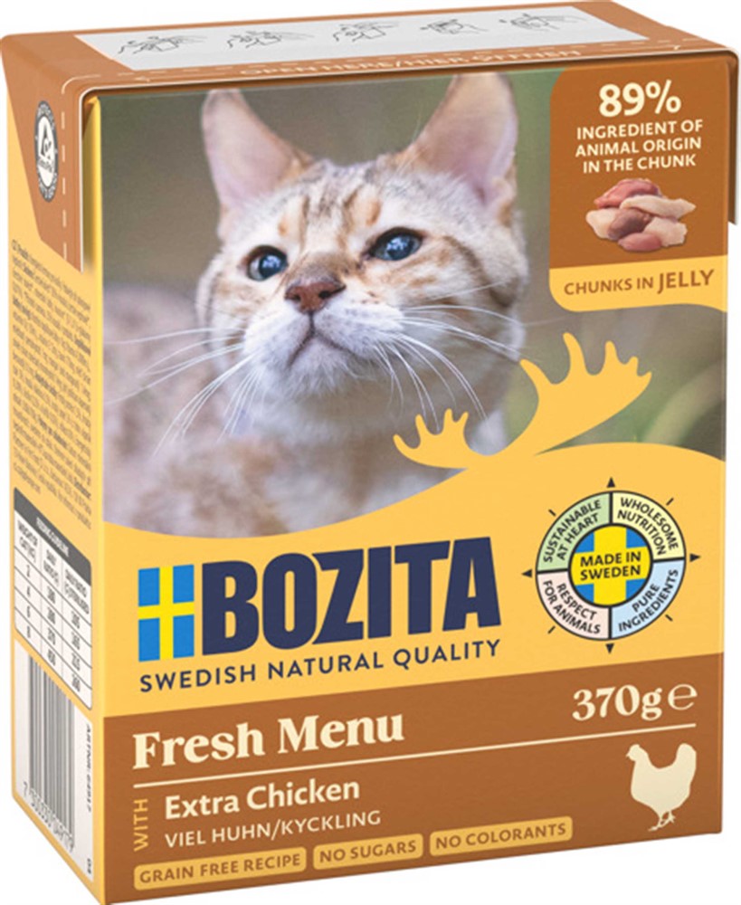 Bozita - Katt, Bitar i Gelé Extra Kyckling 370 g