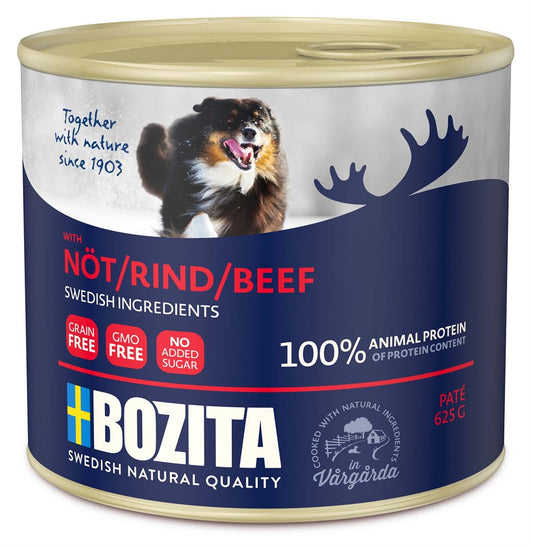 Bozita - Hund, Våtfoder Paté Nöt 625g