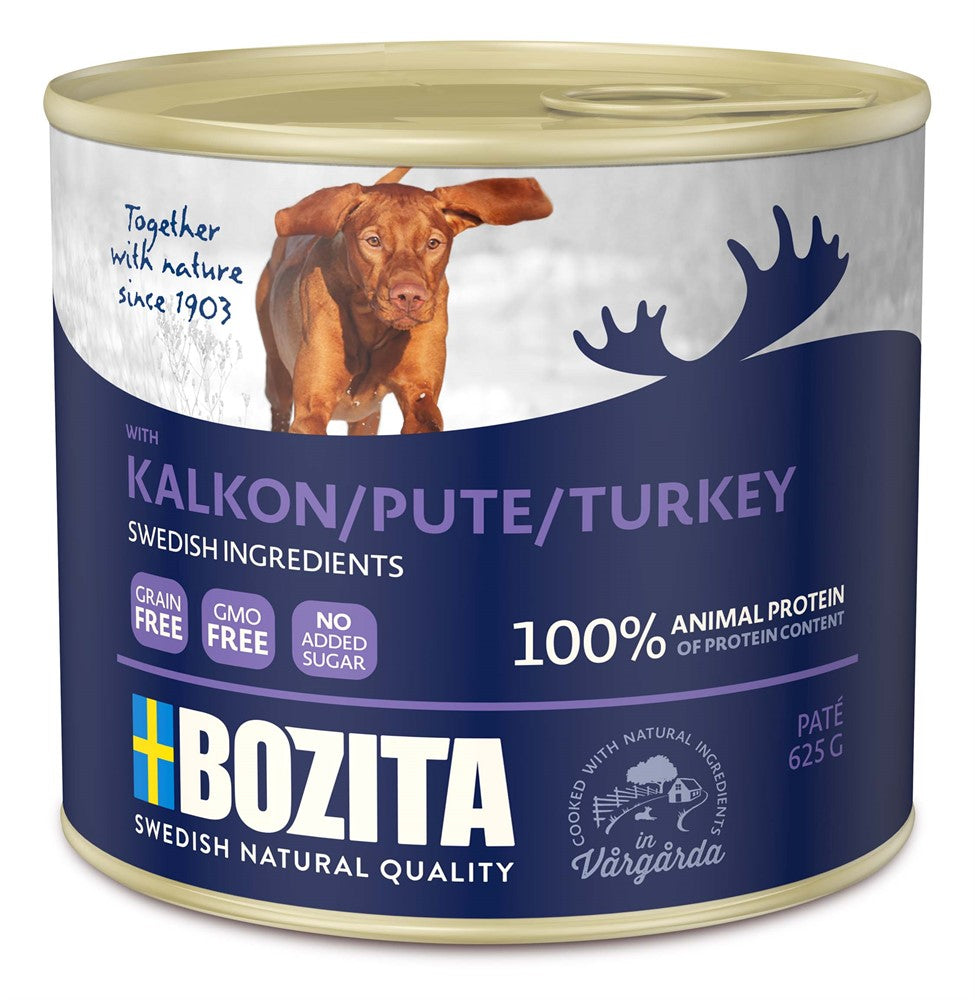 Bozita - Hund, Våtfoder Paté Kalkon 625g