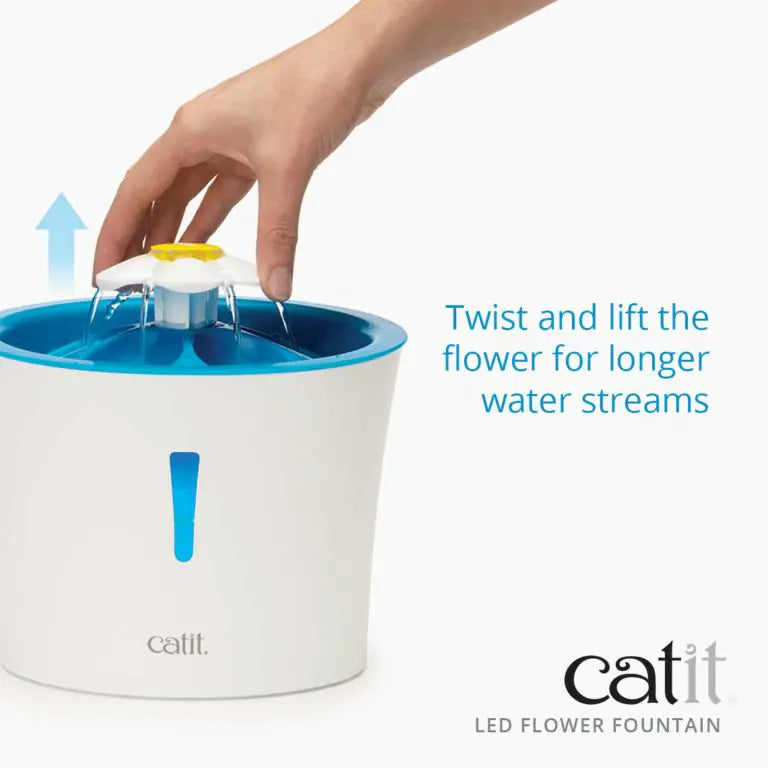 Catit  Flower Fountain LED streams
