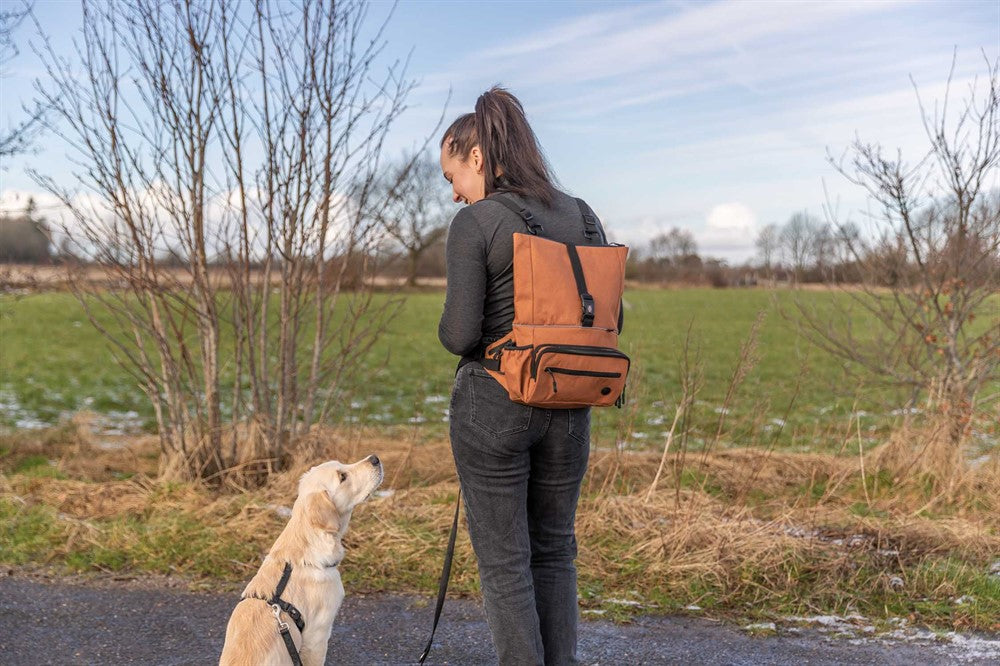 Trixie - Rullryggsäck och höftväska, Belt: 55-130 cm, rost