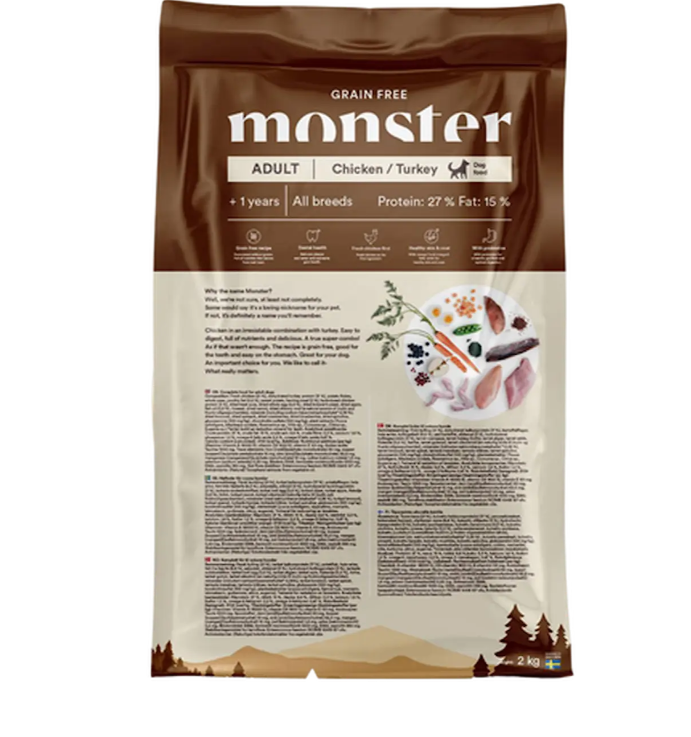 Monster Dog Grain Free Adult Chicken & Turkey