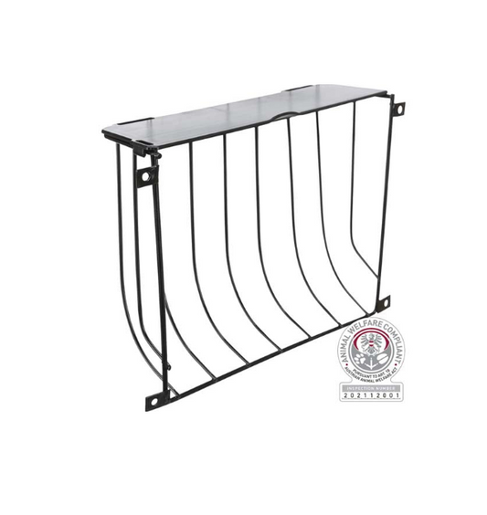 Trixie - Höhäck skruvfixerad, med lock, metall, 22 × 16 × 6 cm, svart