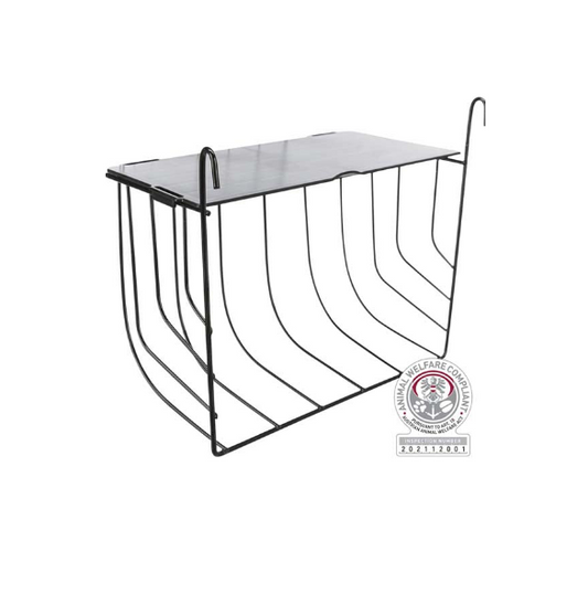 Trixie - Höhäck, hängande, med lock, metall, 25 × 18 × 12 cm, svart