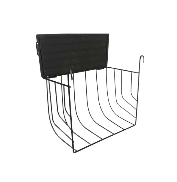 Trixie - Höhäck, hängande, med lock, metall, 25 × 18 × 12 cm, svart