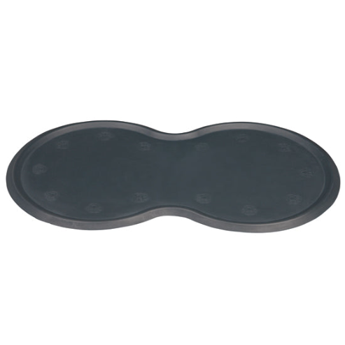 Trixie - Matskålsunderlägg, gummi, 45 x 25 cm, grå