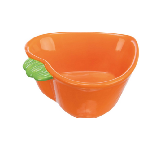 Trixie - Gnagarskål morot, keramik, 180 ml/12 × 11 cm