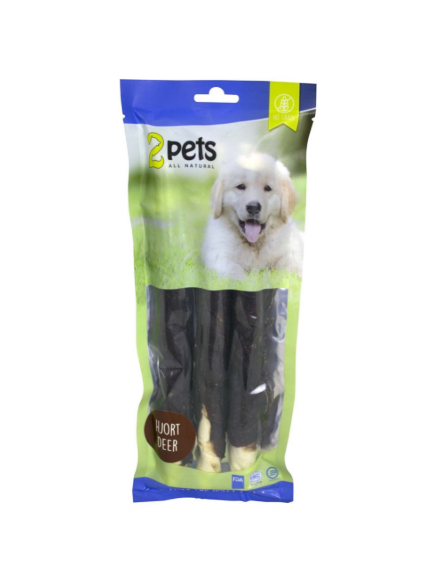 2pets - Tuggrulle m hjort 28cm 3-pack, 250g