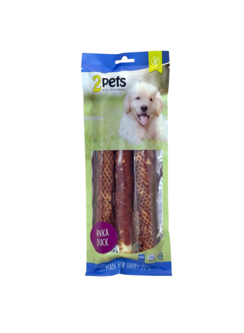 2pets - Tuggrulle m ankfilé 28cm 3-pack, 250g