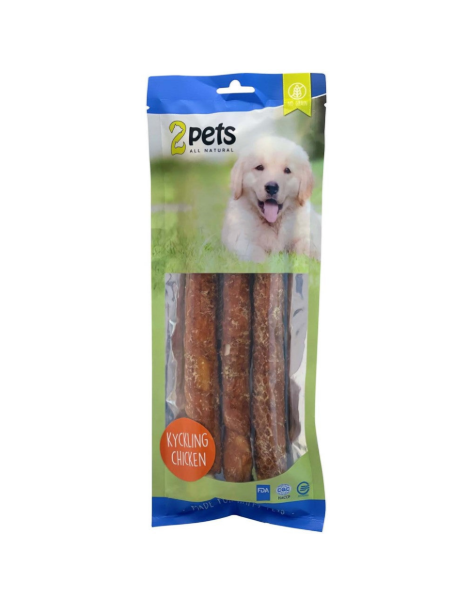 2pets Tuggrulle m kycklingfilé 28cm 3-pack, 250g