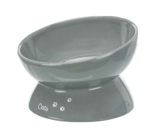 Trixie - Matskål XXL, upphöjd, keramik, 0.35 l/ø 17 cm, grå