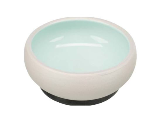 Trixie -  Skål, keramik/gummiring, 0.3 l/ø 11 cm, Mixade färger