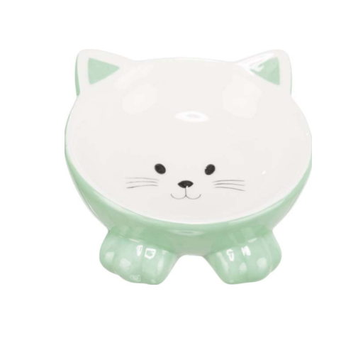 Trixie -  Keramikskål, upphöjd. 0,15 l/ø 14 cm, Bl. färger