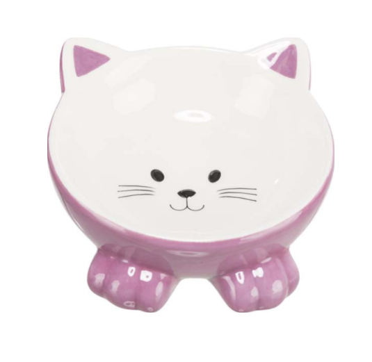 Trixie -  Keramikskål, upphöjd. 0,15 l/ø 14 cm, Bl. färger