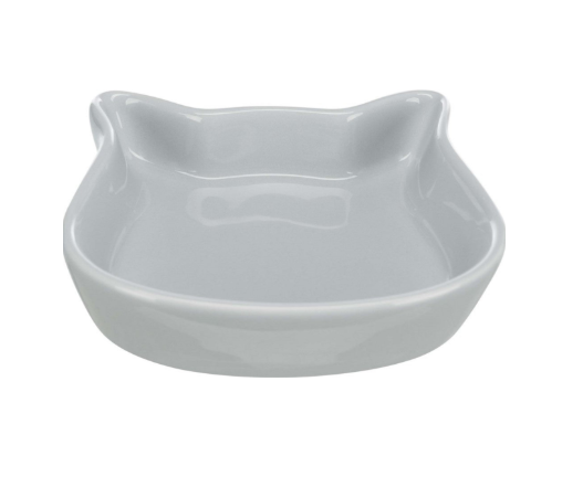 Trixie - Keramikskål cat face, 0.25 l/12 cm Bl. färger