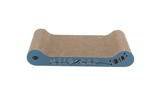 Trixi - Klösbräda Wild Cat, wellpapp, Catnip, 41 × 7 × 24 cm