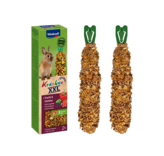 Vitakraft - Kräcker XXL Frukt & Grönsaker kanin