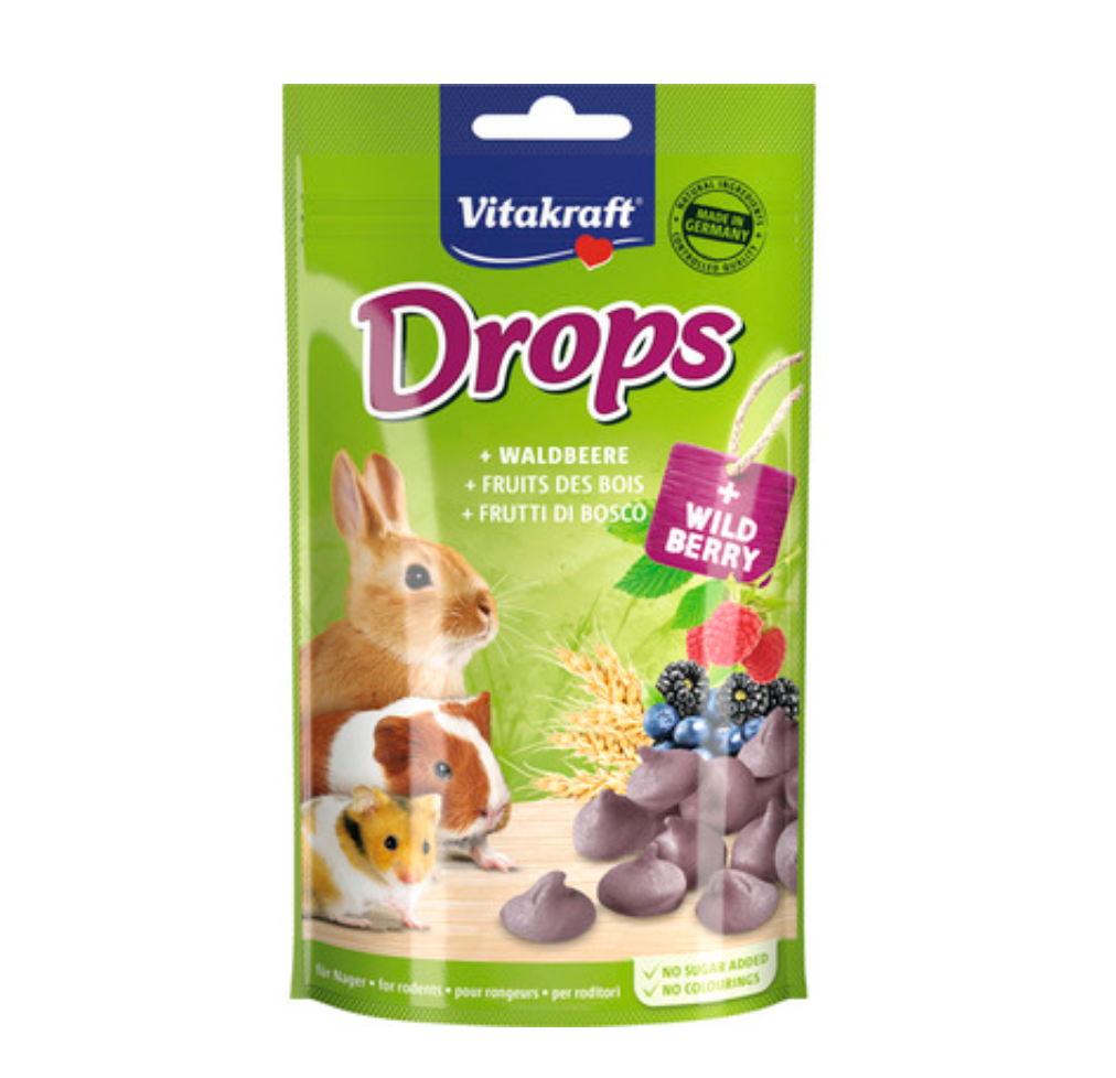  Vitakraft - Drops Skogsbär, Belöningsgodis 75 g