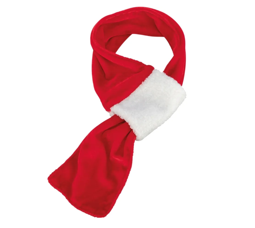  Trixie - JUL Halsduk, 70 cm röd/vit