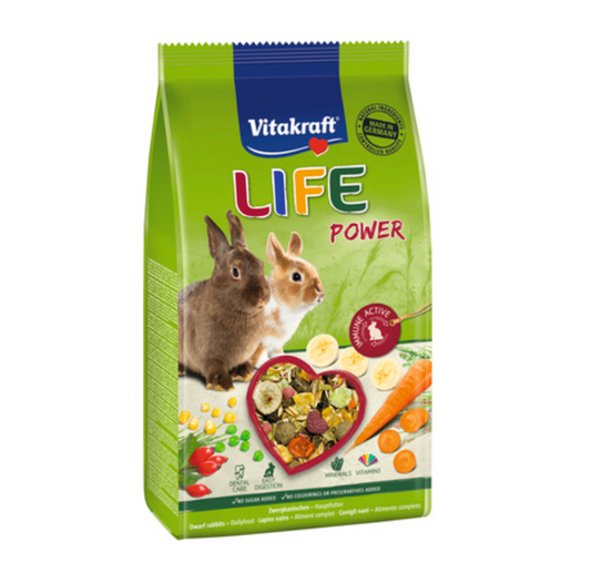 Vitakraft - Kaninfoder Life Power 600 g