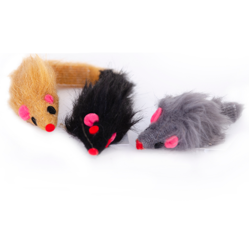 Dogman - Kattleksak Mus Mixade färger