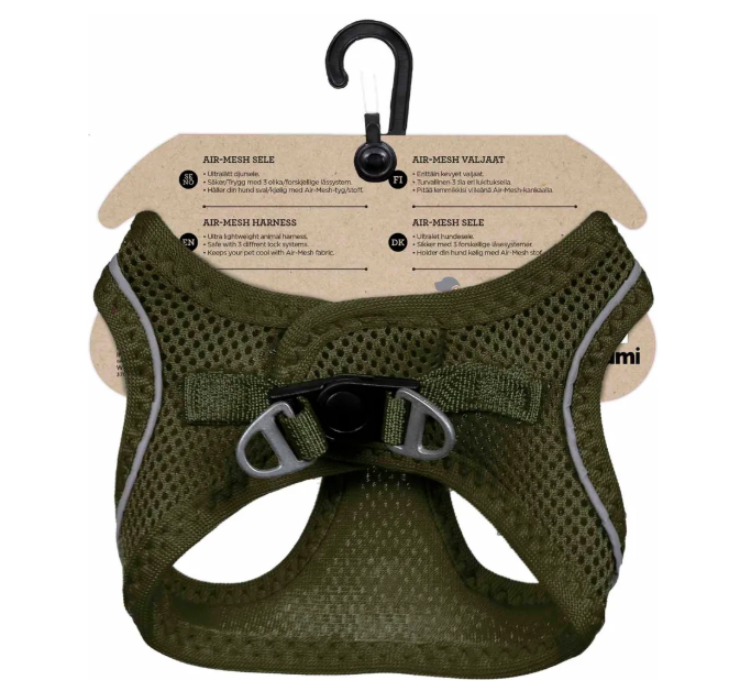 Ozami - Air-mesh Harness, Grön sele. Medium - XLarge