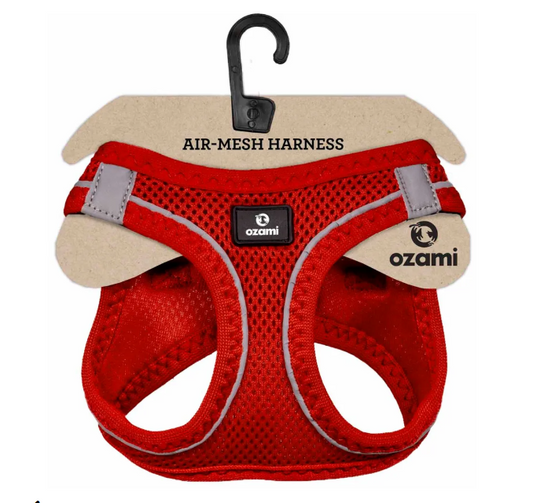Ozami - Air-mesh Harness, Röd sele. Medium - XLarge