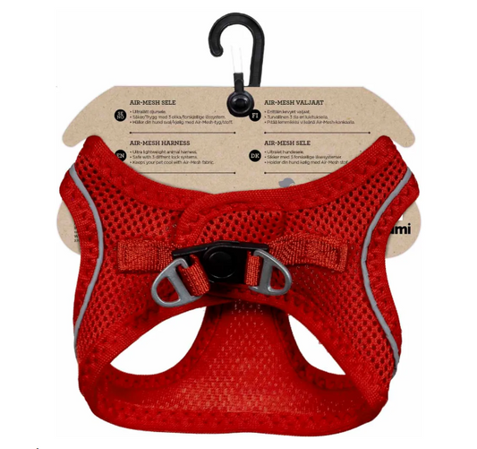 Ozami - Air-mesh Harness, Röd sele. Small