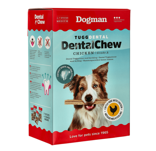 Dogman Tugg Dental med Kyckling 28p 17,5cm