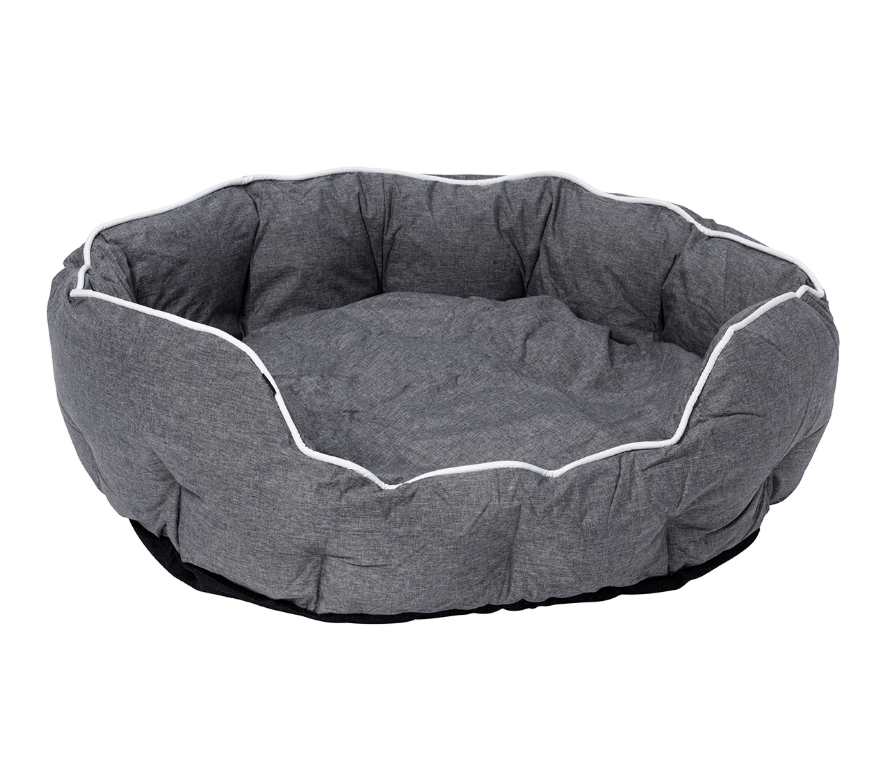 Dogman Hundbädd Buddy Oval Grå