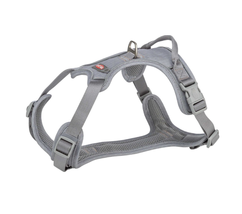 Trixie -  Premium spårsele Active, L-XL: 74-100 cm/25 mm, grafitgrå