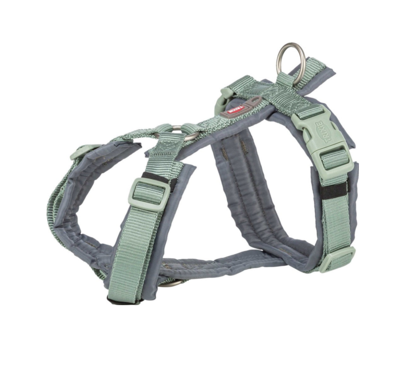 Trixie - Premium spårsele, XL: 80-97 cm/25 mm, Sage/grafit