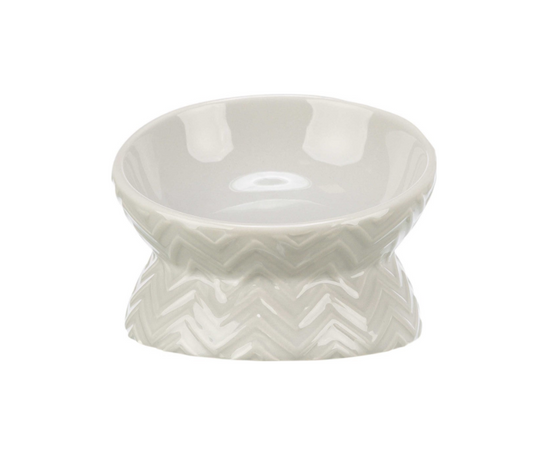 Trixie - Matskål, upphöjd, keramik, 0.15 l/ø 13 cm, ljustaupe