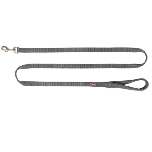 Trixie - Premium koppel, XS-S: 1.80 m/15 mm, grafit