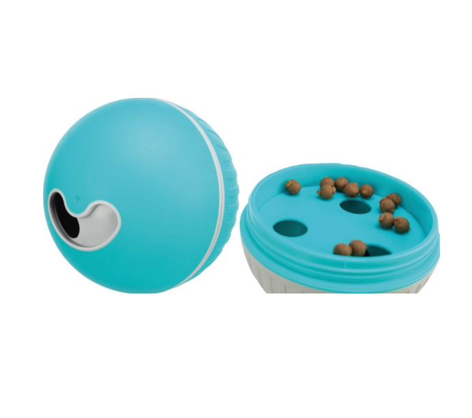 Trixie - Snacksboll, plast, ø 14 cm, blå